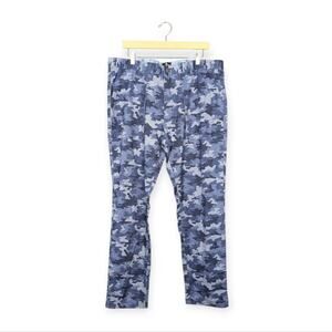 NWT Brooklyn Brigade Blue & Gray Slim Fit Straight Leg Pants Size 38